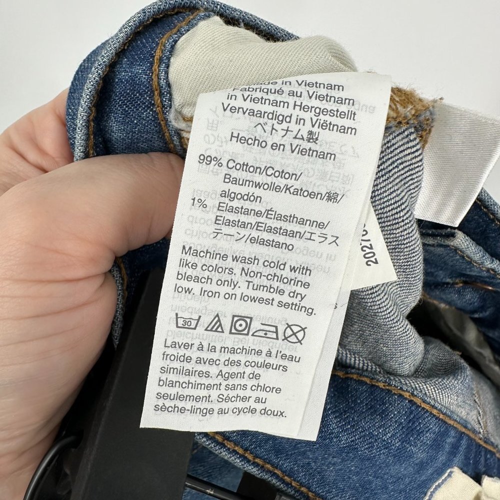 Madewell The Perfect Vintage Full Length Straight Jean‎ in Sanderson Wash 25 - Picture 10 of 12